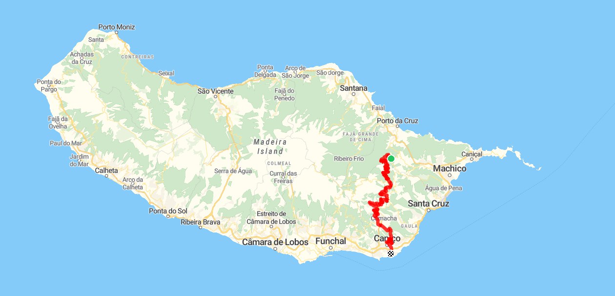 Map: Levada da Serra on Madeira