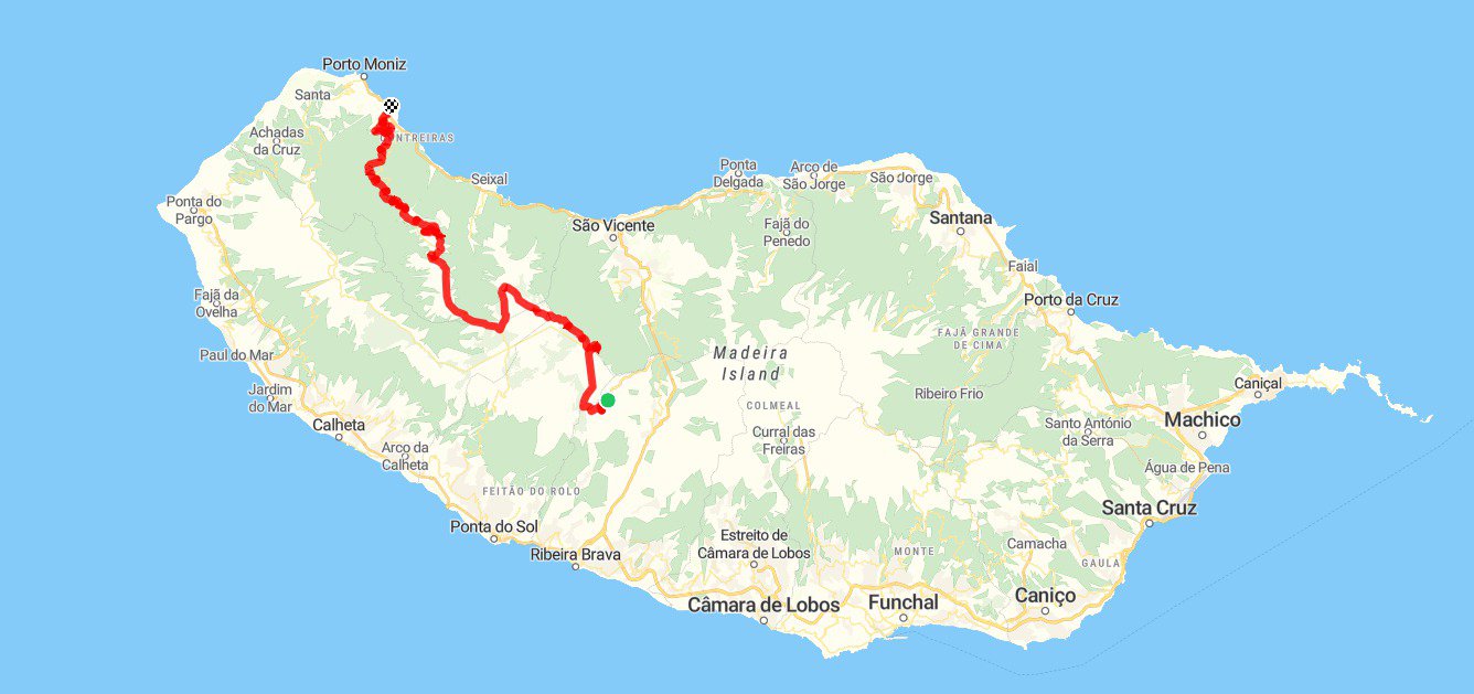 Map: Paul da Serra / Ribeira da Janela